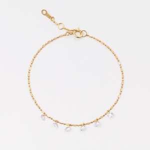 Classic 18K <b>Solid</b> White <b>Gold</b> 0.6ct Round Brilliant Lab Grown Diamond <b>Bangle</b> Bracelet | Round Brilliant Cut Lab Created Diamond - Product Image 1