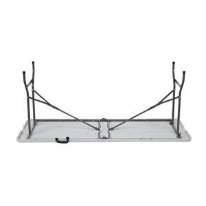 Hongqiao 6FT 1.8m Outdoor Plastic Picnic Camping Wedding Event Foldable <strong>Table</strong> Folding <strong>Table</strong> Powder Coated Finished Steel <strong>Trestle</strong> - Product Image 4