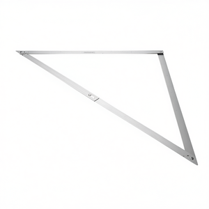 Règle triangulaire en métal carrée d'angle 30 cm pour le dessin technique et la mesure - Product Image 2