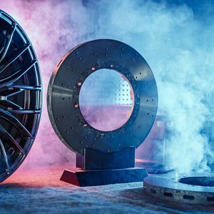 Disco <span class=keywords><strong>Freno</strong></span> in Ceramica al Carbonio per Auto, Compatibile con Pinza Originale, Upgrade Anteriore, Rotore in Carbonio per Nissan GTR R35 <span class=keywords><strong>BMW</strong></span> M2 3 4 - Product Image 2