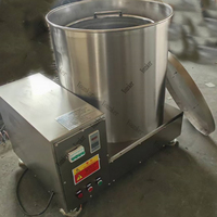 Industriële automatische centrifugale roestvrijstalen machine voor het verwijderen van motorolie uit aardappelchips, ontvetten van cassave en ontwatering van groenten