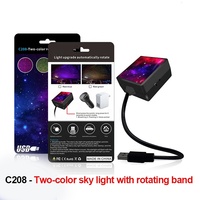 Projecteur d'ambiance LED USB Starry Star pour toit de voiture Nouvel état Intérieur Galaxy Sky Lampe laser Rouge Bleu Top Plafonnier