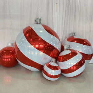 Großer Glänzender Aufblasbarer Weihnachts-Spiegelball aus PVC-Material Aufblasbarer Spiegelball Reflektierender Ballon Dekoration für Veranstaltungen - Product Image 5