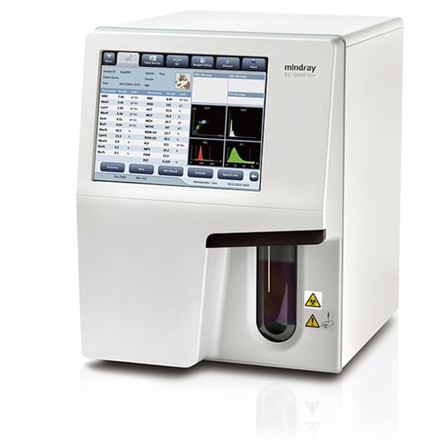 Auto Hematology Analyzer BC5000 Vet Mindray Veterinary Cbc Machine 5 Part Blood Cell Animal Bc-5000 Vet Counter