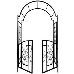 <strong>Garden</strong> <strong>Arches</strong> <strong>with</strong> <strong>Gate</strong> <strong>Garden</strong> Arbor Trellis Archway for Climbing Plants Roses Vines Support Rack for Outdoor <strong>Garden</strong> Lawn - Product Image 3