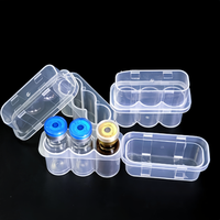 Boîtes rectangulaires transparentes en plastique pour poudre lyophilisée, 3 ml, lot de 3, vente en gros OEM, haute qualité, respectueuses de l'environnement, PP sans BPA