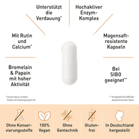 Capsules de bromélaïne et de papaïne de haute qualité pour la santé intestinale et la promotion digestive
