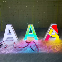 Letrero Publicitario Personalizado con Letras de Espejo Infinito LED 3D, Acrílico Multicapa, Impermeable, DC 12V, Color y Forma Personalizables, Comercial