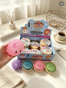 Vente en gros de boîtes mystères personnalisées, colorées, virales, en forme de dumpling, géantes, scintillantes, à rebond lent, <span class=keywords><strong>squishy</strong></span>, en stock - Product Image 2