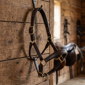 Fournisseur B2B de harnais pour chevaux en cuir pleine fleur fabriqués à la main par Divine International Uttar Pradesh - Product Image 1
