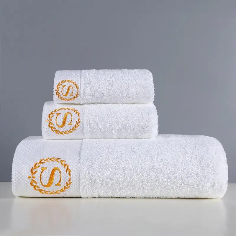 100% baumwolle Bad Handtuch mit logo hotel handtuch