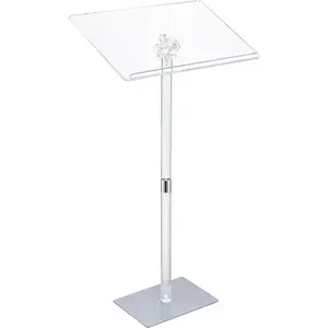 Factory Price Plexiglass Acrylic Pulpit With Stand Acrylic Lectern Podium For School Church