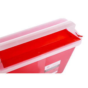 Contenedor Desechable para Residuos Médicos de 5 Cuartos de Galón, Rojo, para Objetos Punzocortantes, con Soporte de Pared, Aprobado por la FDA 510k - Product Image 2