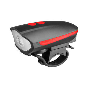 NIACONN Lampe étanche pour bicyclette Phare LED à grand lumen Klaxon à décibels Lampe de poche à batterie au lithium pour conduite de nuit ABS pour l'extérieur - Product Image 1