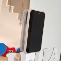 Coque en silicone liquide à effet d'ondulations pour iPhone Air 13 14 15 16 17 Pro Max, compatible avec la charge sans fil, avec support magnétique en forme d'ours mignon