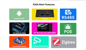 Panel de Videoportero Táctil Android de 10 Pulgadas con POE para Panel de Control de Seguridad para el <span class=keywords><strong>Hogar</strong></span> Inteligente, Centro de Control de Acceso IP - Product Image 6