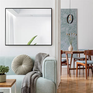 Commode <span class=keywords><strong>de</strong></span> <span class=keywords><strong>salle</strong></span> <span class=keywords><strong>de</strong></span> <span class=keywords><strong>bain</strong></span> au design moderne haut <span class=keywords><strong>de</strong></span> gamme <span class=keywords><strong>petit</strong></span> miroir mural rectangulaire à cadre en métal compact doré pour la décoration intérieure tentures murales - Product Image 3