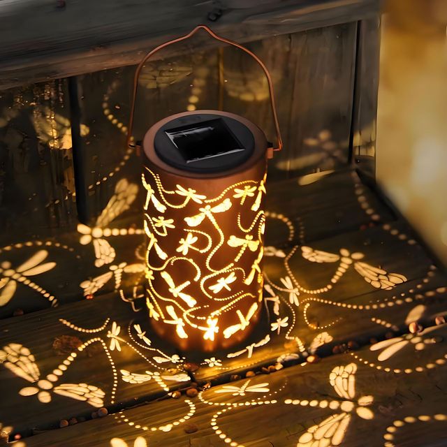 ROHS Certified Hanging  Garden Lamp Vintage Outdoor Solar LED Decorative Lanterns IP55 Warm White