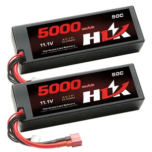 Hlk-conector de coche a control remoto, batería Lipo de 11,1 V, 5000Mah, 50C, Ec5, 11,1 V, 3S