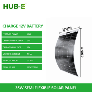Panneau solaire flexible sur mesure de marque HUB E 70W/90W/100W/120W/130W/150W/200W - Product Image 5