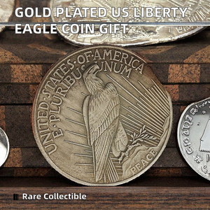 Moneda con Emblema Nacional <span class=keywords><strong>Americano</strong></span>, Medalla Coleccionable Águila de la Libertad de EE. UU., Decoración para el Hogar, Artesanía Metálica, Recuerdo, Regalo, Fundición Ángel/Fruta - Product Image 2