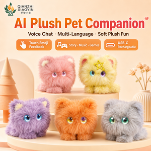 ตุ๊กตาแมว AI แสนน่ารัก ตอบสนองการสัมผัส มีสองบุคลิกภาพ รองรับเสียงพูดมากกว่า 80 ภาษา จำความรู้ได้เป็นเวลานาน มีไฟ LED ที่ดวงตา เชื่อมต่อ WiFi 2.4G - Product Image 1