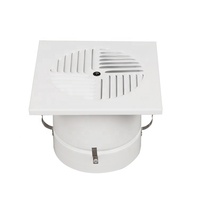 Cvc Plancher En Aluminium Rond et Carré Tourbillon Retour Registre D'air Calandre Diffuseur Radiale amortisseur