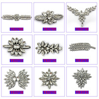 Nouvelles Appliques 3D en Strass de Verre Écologiques Extensibles Auto-adhésives Thermocollantes DIY en Forme de Feuille et de Fleur pour Chaussures, Sacs et Robes