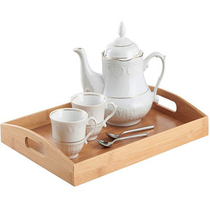 <span class=keywords><strong>Plateau</strong></span> en bambou sain pour servir le petit-déjeuner au restaurant, <span class=keywords><strong>plateau</strong></span> de <span class=keywords><strong>lit</strong></span>, <span class=keywords><strong>plateau</strong></span> de service alimentaire en bambou et en bois avec poignée pour hôtel - Product Image 3