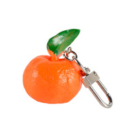 Porte-clés en PVC, imitation de fruits et légumes, fraise, dessin animé, mignon, créatif, petit cadeau, cadeau pour étudiant