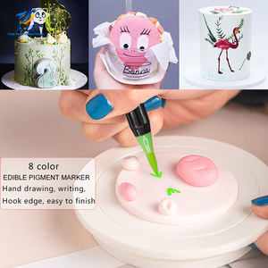 Essbarer Pigmentstift Pinsel Lebensmittelfarbstift zum Zeichnen von Keksen Kuchendekoration Werkzeug für DIY-Kuchenbacken und -Malerei - Product Image 5