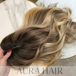 Topper per <span class=keywords><strong>capelli</strong></span> umani Mono Top europeo per <span class=keywords><strong>capelli</strong></span> umani 6x7 <span class=keywords><strong>Base</strong></span> in seta - Product Image 5