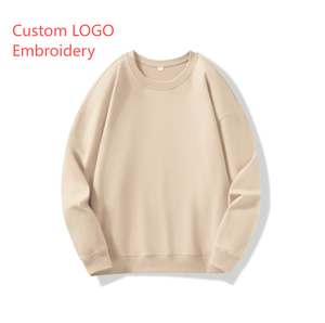 Sweat-shirt décontracté à col rond, en velours épais, personnalisé, chaud, pour le sport - Product Image 1