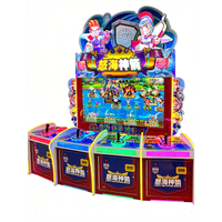 Jeu d'arcade interactif de combat de monstres fluviaux pour 4 joueurs, machine à monnayeur pour centre de divertissement