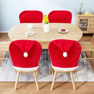 Cross-Border New Gold Velvet Christmas <b>Cover</b> -B3-A Plain Dyed Decorations Table <b>Chair</b> Backrest Holiday Atmosphere Layout - Product Image 4