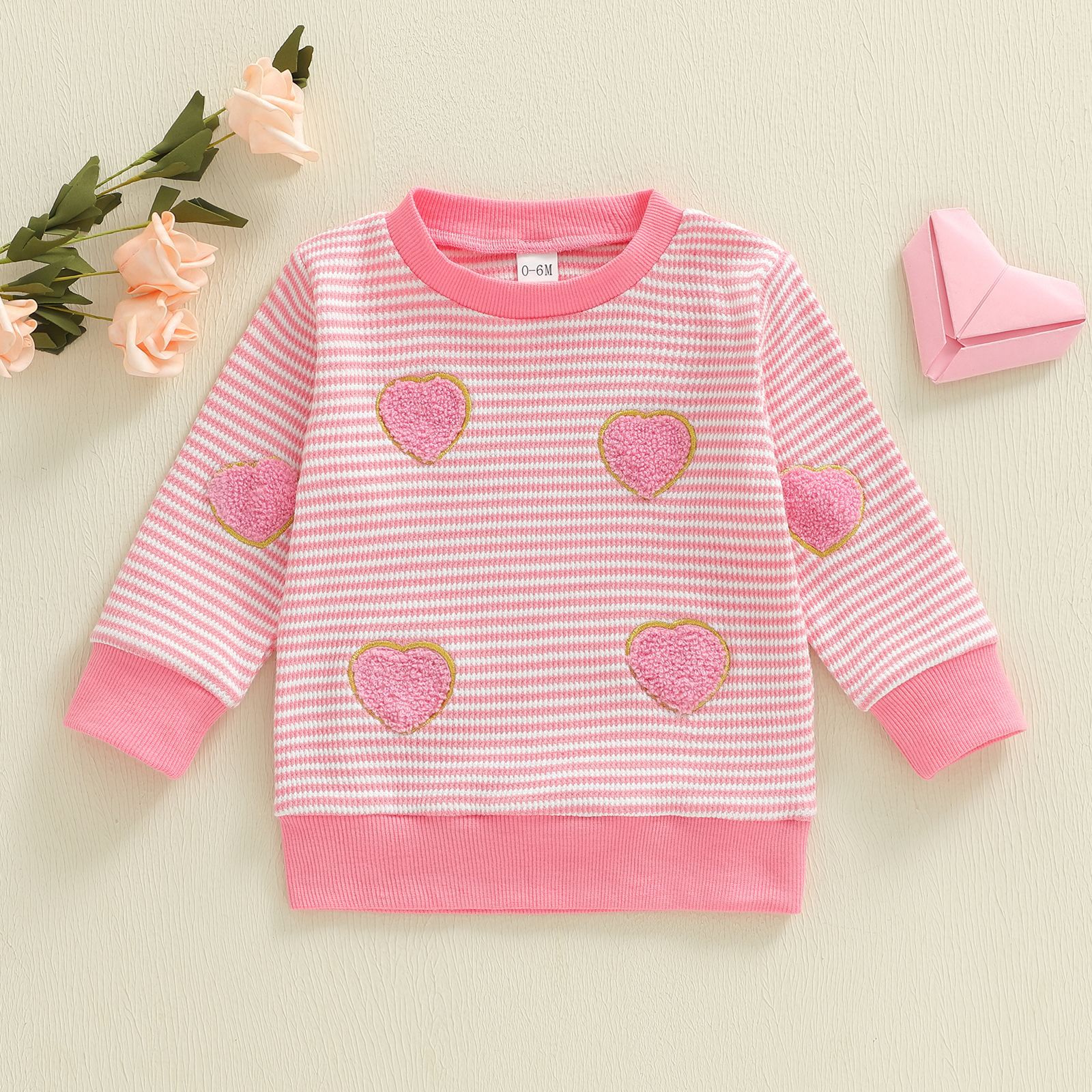 Dolce cuore rosa san valentino felpa bambino