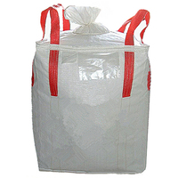 Sac Jumbo FIBC en PP tissé à fond plat avec 4 boucles d'angle croisées, conteneur souple en polypropylène pour le stockage et le transport industriels