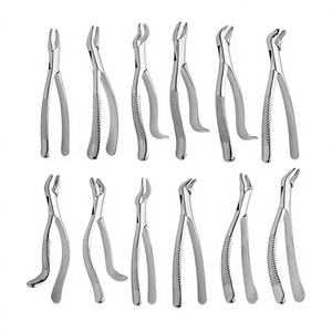 Juego de 12 Pinzas Manuales para Extracción Dental, Patrón Americano, Acero Inoxidable de Grado Alemán, Instrumentos Quirúrgicos, Proveedor Mayorista - Product Image 1