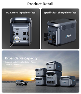 Centrale Électrique Portable LiFePO4 1800W 1024Wh Directement de l'Usine, Générateur Solaire d'Urgence pour la Maison et le Camping, USB-C 140W - Product Image 2