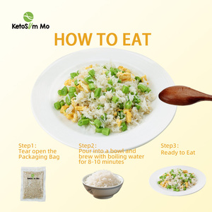 Ketoslimmo Bữ<span class=keywords><strong>a</strong></span> ăn thay thế không có nấu ăn tùy chỉnh Trắng Yến mạch Flakes ngũ cốc ngay lập tức gạo thức ăn nhanh Konjac khô RCE - Product Image 2