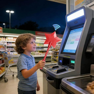 Tarjetero <span class=keywords><strong>de</strong></span> pago sin contacto impreso en 3D con diseño <span class=keywords><strong>de</strong></span> varita mágica Starlight para pago NFC, dispositivo <span class=keywords><strong>de</strong></span> pago portátil, venta al por mayor - Product Image 4