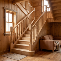 Poteau de balustrade en bois massif de chêne blanc torsadé, réglable, écologique, avec base carrée, pour escalier en colimaçon, style rustique