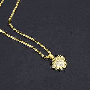 JXX <b>Fashion</b> <b>Jewelry</b> 24K Gold Plated Cubic Zirconia Pendant Brass Pendants & Charms with Zircon As Main Stone - Product Image 4