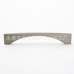 Poignée de meuble en alliage de zinc noir mat, forme barre, design minimaliste, accessoire de quincaillerie durable - Product Image 1