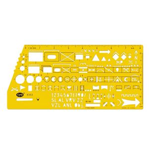 O modelo de medição de cor laranja tem um formato muito exclusivo com mais de 150 caracteres e símbolos 8353 - Product Image 2