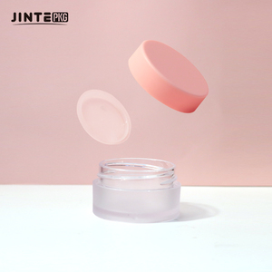 Petit pot en plastique PETG d'emballage cosmétique avec couvercle rose pour gommage <span class=keywords><strong>baume</strong></span> à lèvres soins de la peau 5g 10g 15g - Product Image 1