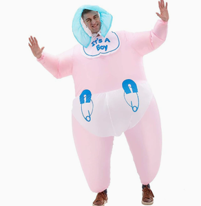Costume gonflable amusant pour adulte de la marque BG, combinaison géante de bébé, tenue de cosplay hilarante pour Halloween, enterrement de vie de jeune fille, fête de genre - Product Image 3
