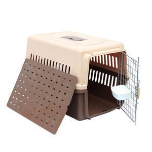 Cage de transport pour animaux de compagnie, <span class=keywords><strong>chien</strong></span> ou chat, grande taille, en plastique, approuvée par les compagnies aériennes, réglementée, pour voyages en avion, 170133 - Product Image 3