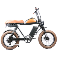 Vélo électrique rétro à pneus larges de 20 pouces, mode 2021, 48v 500w 750w 1000w, vélo électrique vintage à grande vitesse pour hommes