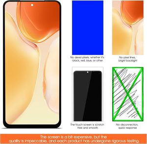 Écran LCD de remplacement avec numériseur tactile pour Redmi Note 10 & Redmi Note <span class=keywords><strong>10s</strong></span> (M2101K7AI/M2101K7AG) - Noir (non compatible 5G) - Product Image 6
